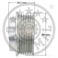 Обгонная муфта генератора OPTIMAL F0ZQ 1LZ 4031185668033 F5-1043 1285916 - Изображение 3