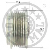 Обгонная муфта генератора OPTIMAL 1286021 JVX VWLR F5-1157 4058787043167 - Изображение 3