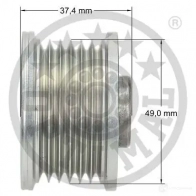 Обгонная муфта генератора OPTIMAL RY47 GS 4031185667852 F5-1025 1285899 - Изображение 3