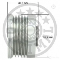 Обгонная муфта генератора OPTIMAL UV ZMN6T F5-1081 4031185668415 1285954 - Изображение 3