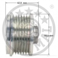Обгонная муфта генератора OPTIMAL EBS5 V 1285987 F5-1122 4031185668828 - Изображение 3