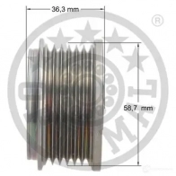 Обгонная муфта генератора OPTIMAL ZLR P1N F5-1125 1285990 4031185668859 - Изображение 3