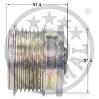 Обгонная муфта генератора OPTIMAL I68CLL Y 1285974 F5-1107 4031185668675 - Изображение 3