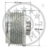 Обгонная муфта генератора OPTIMAL F5-1123 AYQ0 9 1285988 4031185668835 - Изображение 3