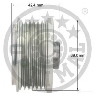 Обгонная муфта генератора OPTIMAL 1285927 F5-1054 4031185668149 F TRP72Z - Изображение 3