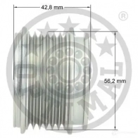 Обгонная муфта генератора OPTIMAL 8 CR1Q1X 4031185667647 1285878 F5-1004 - Изображение 3
