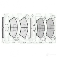 Тормозные колодки дисковые, комплект OPTIMAL 9325 1214524109 4031185144193 ZY3 ZY - Изображение 3