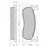 Тормозные колодки дисковые, комплект OPTIMAL LBO8L 2 0957 1273838 9359 - Изображение 3