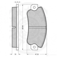 Тормозные колодки дисковые, комплект OPTIMAL 10078 2 1131 NY1IT 1271423 - Изображение 3