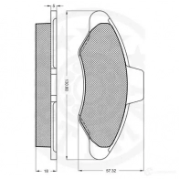 Тормозные колодки дисковые, комплект OPTIMAL 5 YSWB 1274341 9664 4031185140690 - Изображение 3
