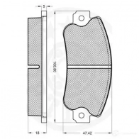 Тормозные колодки дисковые, комплект OPTIMAL 2077 5 XQ2LCK 12043 1271756 - Изображение 3