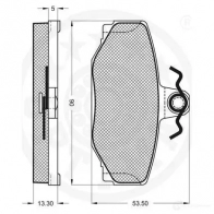 Тормозные колодки дисковые, комплект OPTIMAL 9601 2138 5 T46YXT 1274155 - Изображение 3
