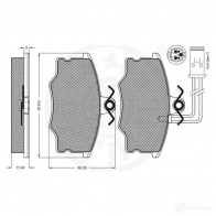 Тормозные колодки дисковые, комплект OPTIMAL 9702 1274371 4031185143769 S VILC - Изображение 3