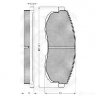 Тормозные колодки дисковые, комплект OPTIMAL 9597 1274151 K XPG2N 4031185139953 - Изображение 3