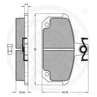 Тормозные колодки дисковые, комплект OPTIMAL 1273664 4031185146135 9207 C 6U5V - Изображение 3