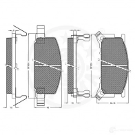 Тормозные колодки дисковые, комплект OPTIMAL 9393 7LWH 2CY 1273861 4031185146241 - Изображение 3
