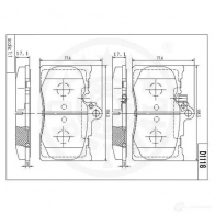 Тормозные колодки дисковые, комплект OPTIMAL S 8S13F 12527 4031185371360 1272217 - Изображение 3