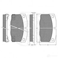 Тормозные колодки дисковые, комплект OPTIMAL 9602 4031185140072 1274156 E1 1UT - Изображение 3