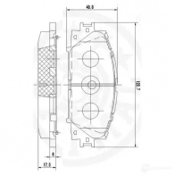 Тормозные колодки дисковые, комплект OPTIMAL 4031185275309 12360 1272052 6V0 HNFX - Изображение 3