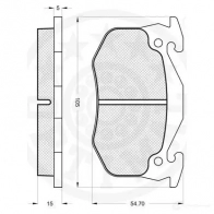 Тормозные колодки дисковые, комплект OPTIMAL SQSVK6 1274747 9896 2 0634 - Изображение 3