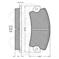 Тормозные колодки дисковые, комплект OPTIMAL BE AFV6 9142V 4031185132916 1273631 - Изображение 3