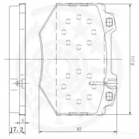 Тормозные колодки дисковые, комплект OPTIMAL 4031185002172 12134 1271848 MEZKV3 E - Изображение 3