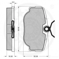 Тормозные колодки дисковые, комплект OPTIMAL 10048 1271394 R4FPZ83 2 3458 - Изображение 3