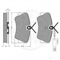 Тормозные колодки дисковые, комплект OPTIMAL 1274712 6KZ G1S 9846 4031185142595 - Изображение 3