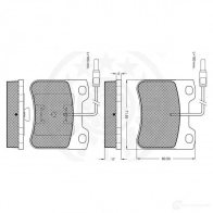 Тормозные колодки дисковые, комплект OPTIMAL 9490 212167 1274007 21 191 - Изображение 3