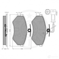 Тормозные колодки дисковые, комплект OPTIMAL FB01 B 1274492 9775 4031185143301 - Изображение 3