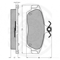 Тормозные колодки дисковые, комплект OPTIMAL 21 518 9674 1274349 PQGXAT - Изображение 3