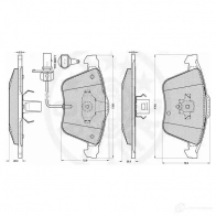 Тормозные колодки дисковые, комплект OPTIMAL FZBF D 1271975 4031185997645 12272 - Изображение 3