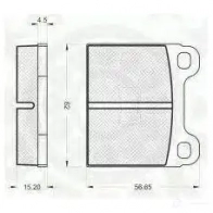 Тормозные колодки, комплект OPTIMAL 4031185132732 T LDK0BN 1272482 2374 - Изображение 3