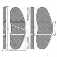 Тормозные колодки дисковые, комплект OPTIMAL 9647 W7ZR GYP 1274327 4031185145008 - Изображение 2