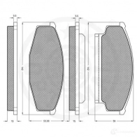 Тормозные колодки дисковые, комплект OPTIMAL 9507 J834 WC 1214527823 4031185142540 - Изображение 3