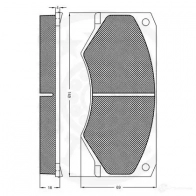 Тормозные колодки дисковые, комплект OPTIMAL 5905 4031185144896 B QXULNZ 1272924 - Изображение 3