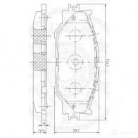 Тормозные колодки дисковые, комплект OPTIMAL 4031185241687 1271999 D1LC J 12307 - Изображение 3
