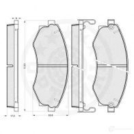 Тормозные колодки дисковые, комплект OPTIMAL 217 25 1271490 21726 10130 - Изображение 3