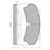 Тормозные колодки дисковые, комплект OPTIMAL 4031185133234 3501 07N JC 1272731 - Изображение 3