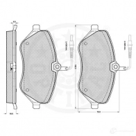Тормозные колодки дисковые, комплект OPTIMAL 4031185997164 1271928 12224 3 Z9IN - Изображение 3