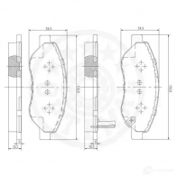 Тормозные колодки дисковые, комплект OPTIMAL YW Z7H 1272162 12471 4031185370806 - Изображение 3
