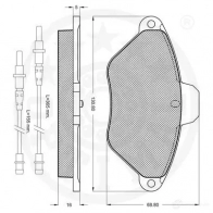 Тормозные колодки дисковые, комплект OPTIMAL 6ZEG3G 9857 216 32 1274723 - Изображение 3