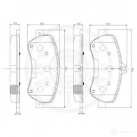 Тормозные колодки дисковые, комплект OPTIMAL 12473 4031185370820 X2AL15 E 1272164 - Изображение 3