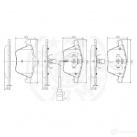 Тормозные колодки дисковые, комплект OPTIMAL OH 4BE3C 12532 4031185371414 1272222 - Изображение 3