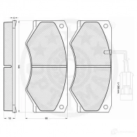Тормозные колодки дисковые, комплект OPTIMAL 12218 4031185997102 1271922 O9LVB N - Изображение 2