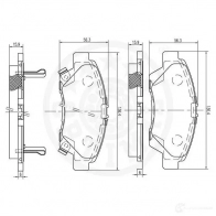 Тормозные колодки дисковые, комплект OPTIMAL LGNH XWW 12405 1272096 4031185329811 - Изображение 3