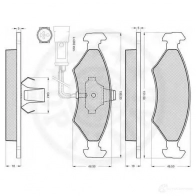 Тормозные колодки, комплект OPTIMAL 9QLR9 ZF 4031185012232 1271781 12067 - Изображение 2