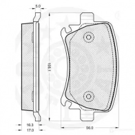 Тормозные колодки, комплект OPTIMAL 12179 1271892 Q EVT1LY 4031185003018 - Изображение 3