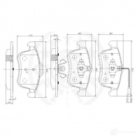 Тормозные колодки дисковые, комплект OPTIMAL 12516 1272206 HPDPM HQ 4031185371254 - Изображение 3