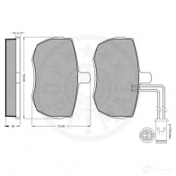 Тормозные колодки дисковые, комплект OPTIMAL 9802 4031185145152 1274515 DNCR M - Изображение 2